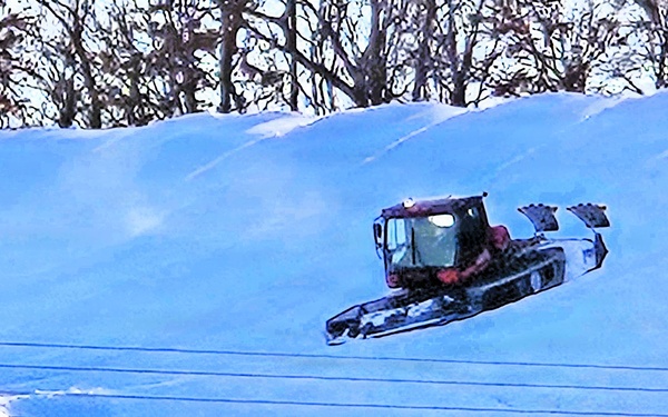 Snow groomer operations at Fort McCoy's Whitetail Ridge Ski Area