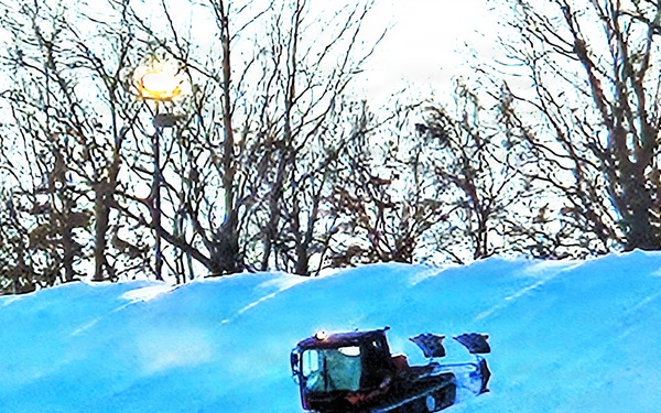 Snow groomer operations at Fort McCoy's Whitetail Ridge Ski Area