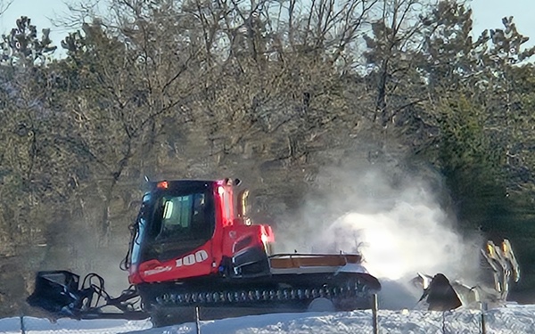 Snow groomer operations at Fort McCoy's Whitetail Ridge Ski Area