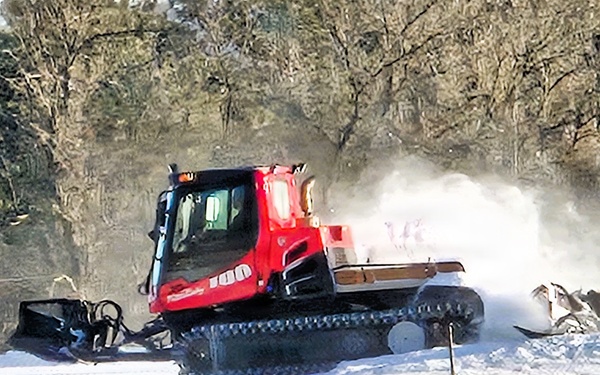 Snow groomer operations at Fort McCoy's Whitetail Ridge Ski Area