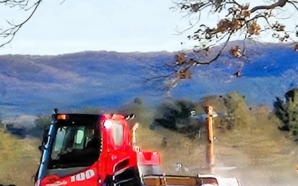 Snow groomer operations at Fort McCoy's Whitetail Ridge Ski Area