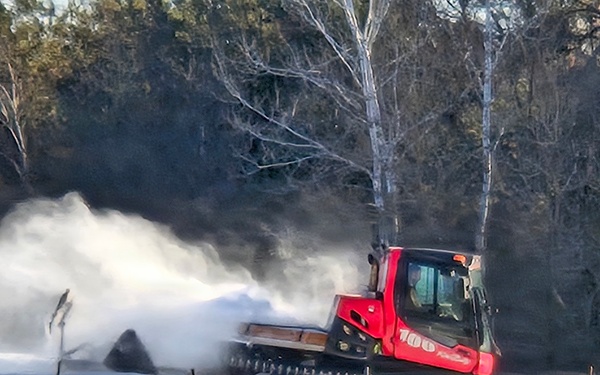 Snow groomer operations at Fort McCoy's Whitetail Ridge Ski Area