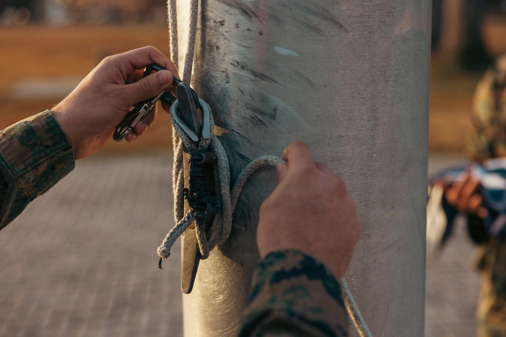 MCAS Cherry Point Colors Ceremony