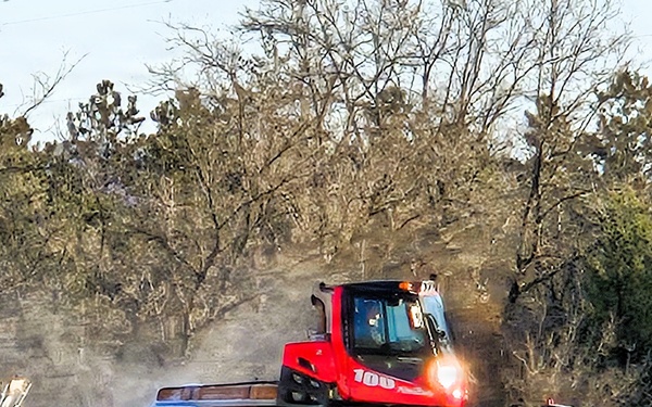 Snow groomer operations at Fort McCoy's Whitetail Ridge Ski Area