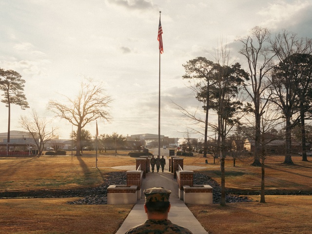 MCAS Cherry Point Colors Ceremony