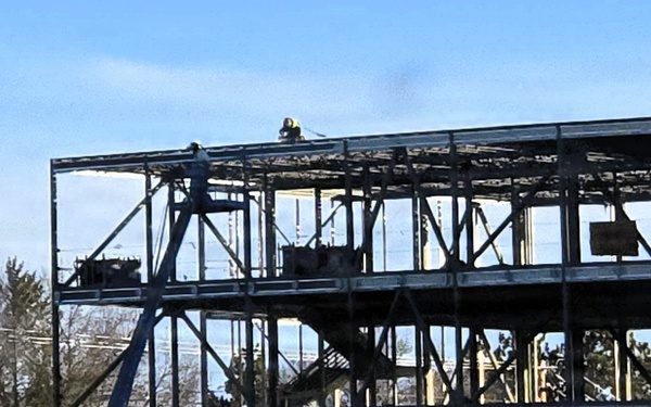 January 2026 construction operations for $55.75 million Collective Training Officers Quarters Project at Fort McCoy