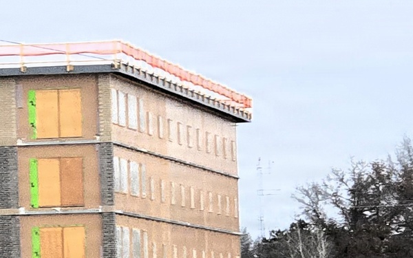 January 2026 construction operations for $55.75 million Collective Training Officers Quarters Project at Fort McCoy