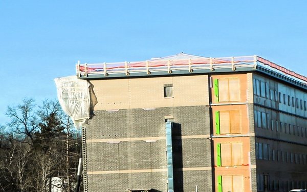 January 2026 construction operations for $55.75 million Collective Training Officers Quarters Project at Fort McCoy