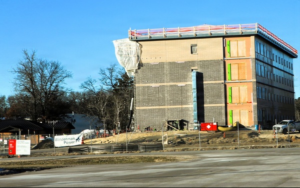 January 2026 construction operations for $55.75 million Collective Training Officers Quarters Project at Fort McCoy