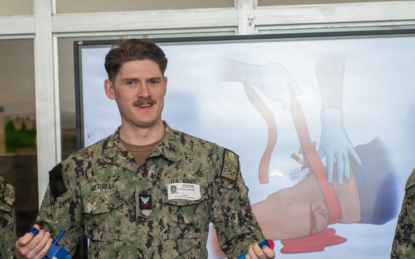 NMCP Sailors Provide 'Stop The Bleed' Training to Local Schools