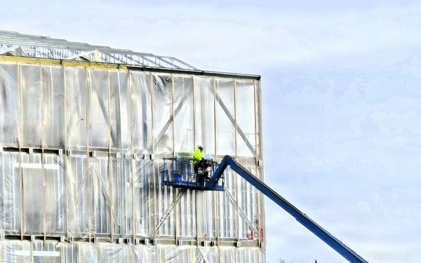 January 2026 construction operations for $55.75 million Collective Training Officers Quarters Project at Fort McCoy