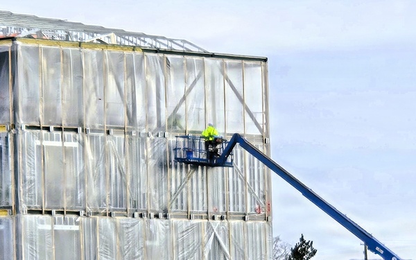 January 2026 construction operations for $55.75 million Collective Training Officers Quarters Project at Fort McCoy