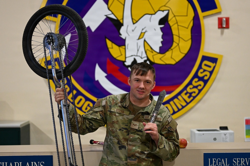 Logistics Airman pursues readiness through circus-level performance