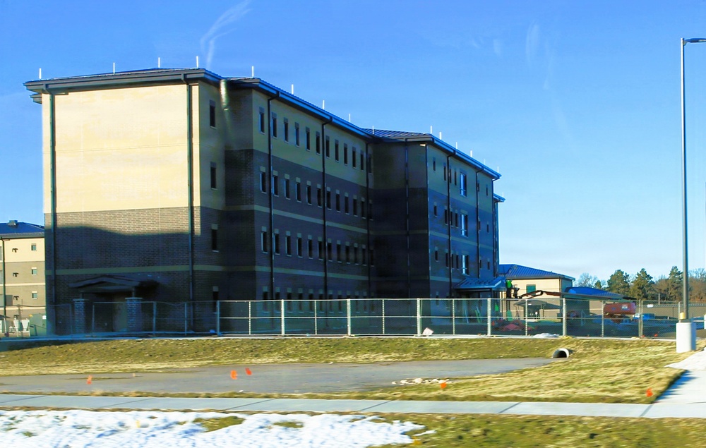January 2026 construction operations of East Barracks Project at Fort McCoy