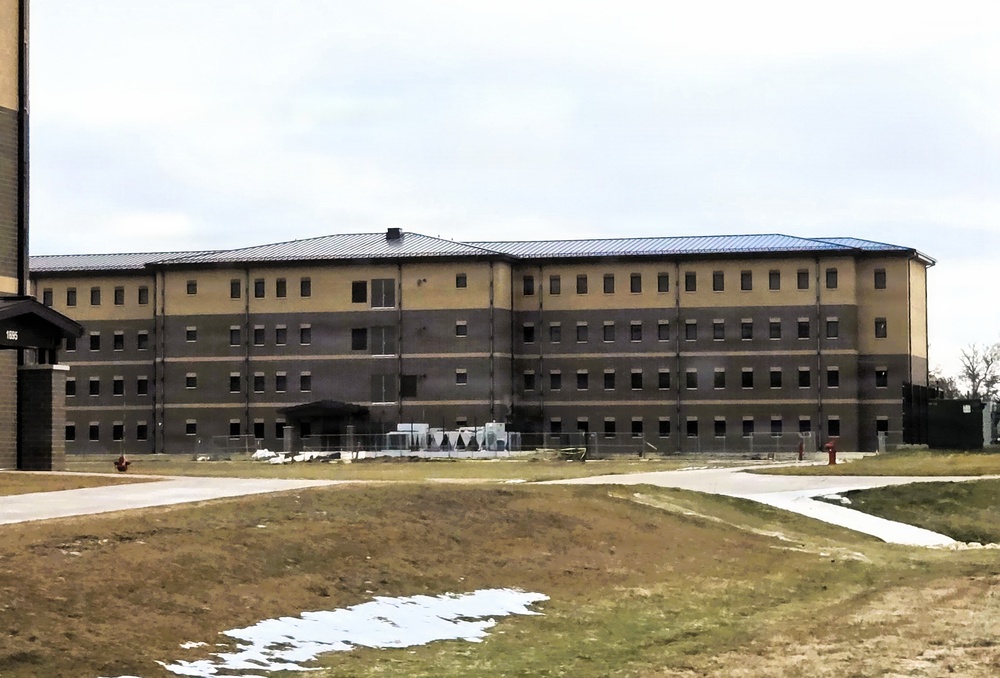 January 2026 construction operations of East Barracks Project at Fort McCoy