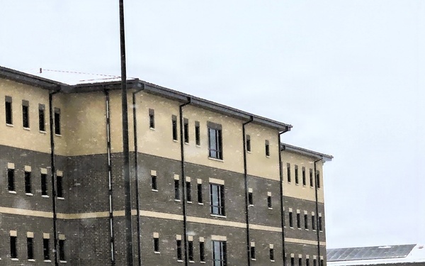 January 2026 construction operations of East Barracks Project at Fort McCoy