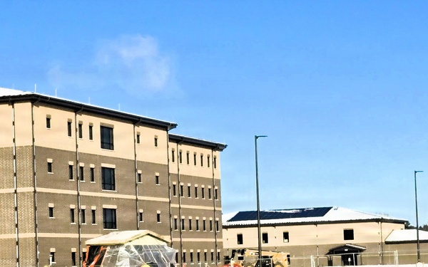 January 2026 construction operations of East Barracks Project at Fort McCoy