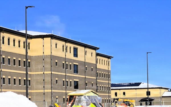 January 2026 construction operations of East Barracks Project at Fort McCoy
