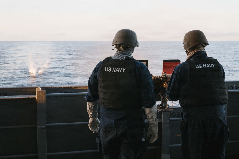 USS Theodore Roosevelt Conducts Live Fire Exercise