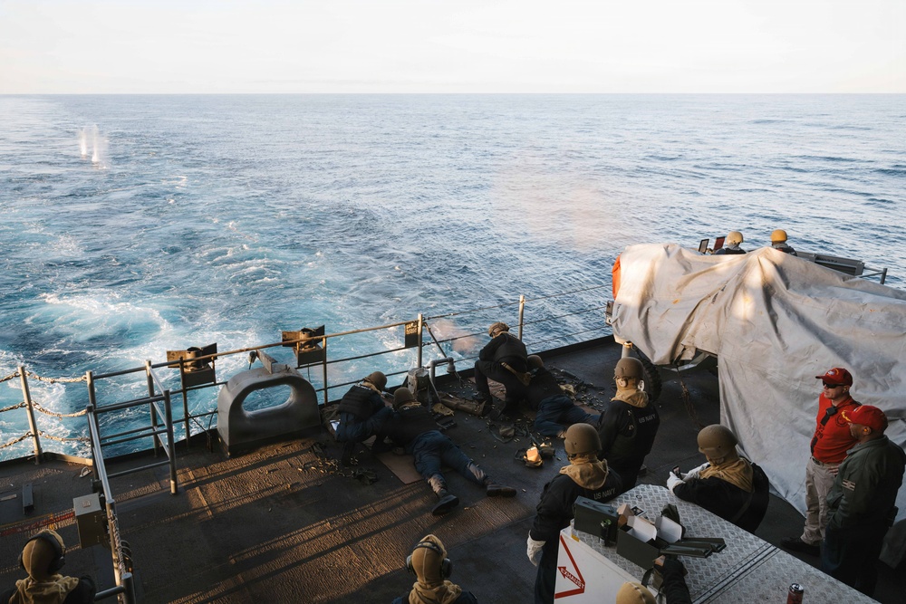 USS Theodore Roosevelt Conducts Live Fire Exercise