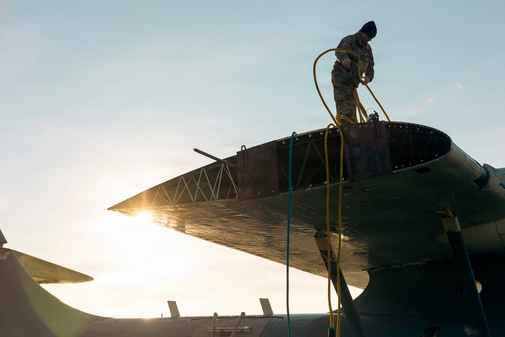 One Last Flight: Washington National Guard aviation unit delivers WWII PBY Catalina to its forever home