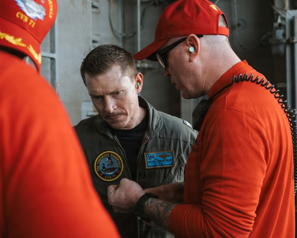 USS Theodore Roosevelt Conducts Live Fire Exercise