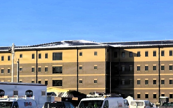 January 2026 construction operations of East Barracks Project at Fort McCoy