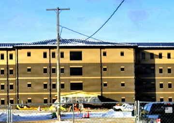 January 2026 construction operations of East Barracks Project at Fort McCoy