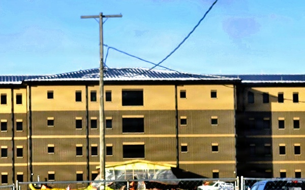 January 2026 construction operations of East Barracks Project at Fort McCoy