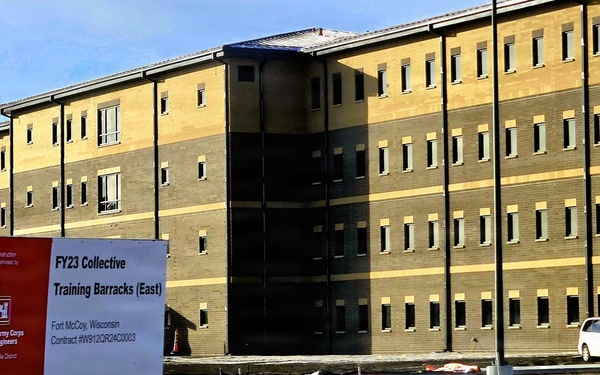 January 2026 construction operations of East Barracks Project at Fort McCoy