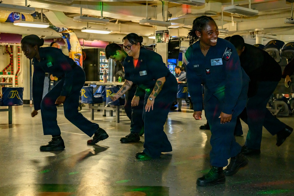 USS Theodore Roosevelt Supports Morale Event