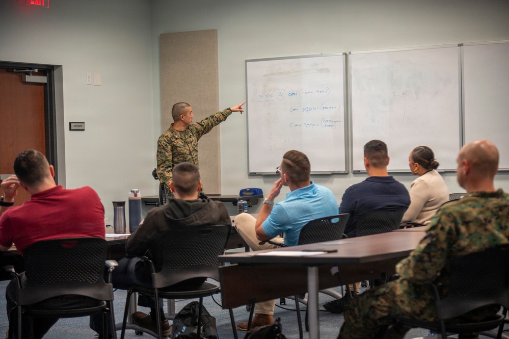 U.S. Marines with Expeditionary Contracting Platoon, 1st MLG participate in ECTE 26