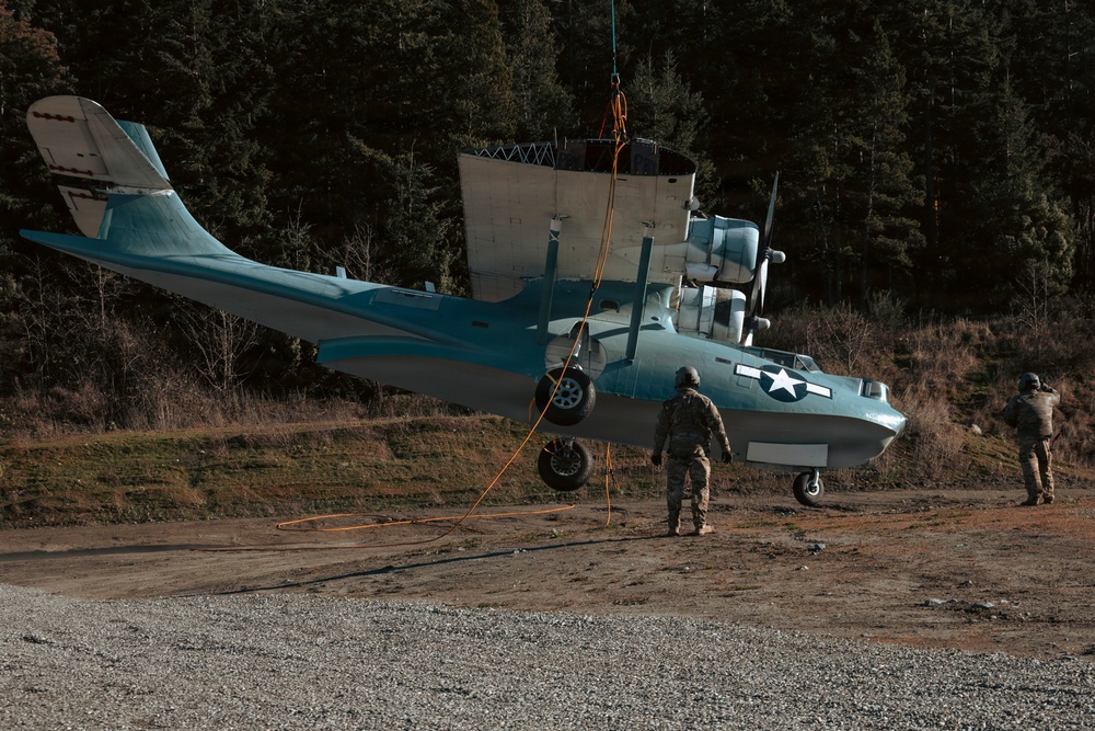 One Last Flight: Washington National Guard aviation unit delivers WWII PBY Catalina to its forever home