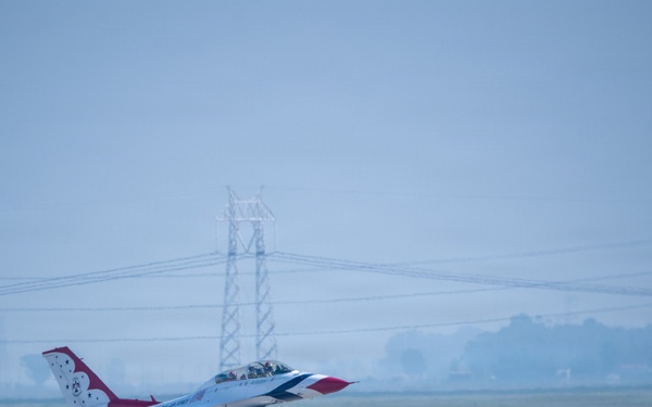 Thunderbirds visit Travis ahead of Air Show