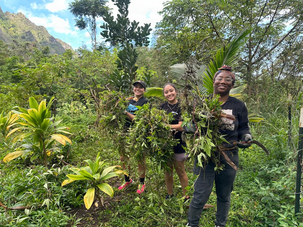 JBPHH personnel help preserve Haiku Valley