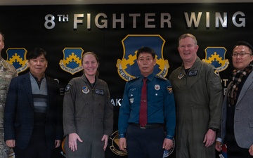 8 FW leadership meets with Gunsan Korean National Police chief