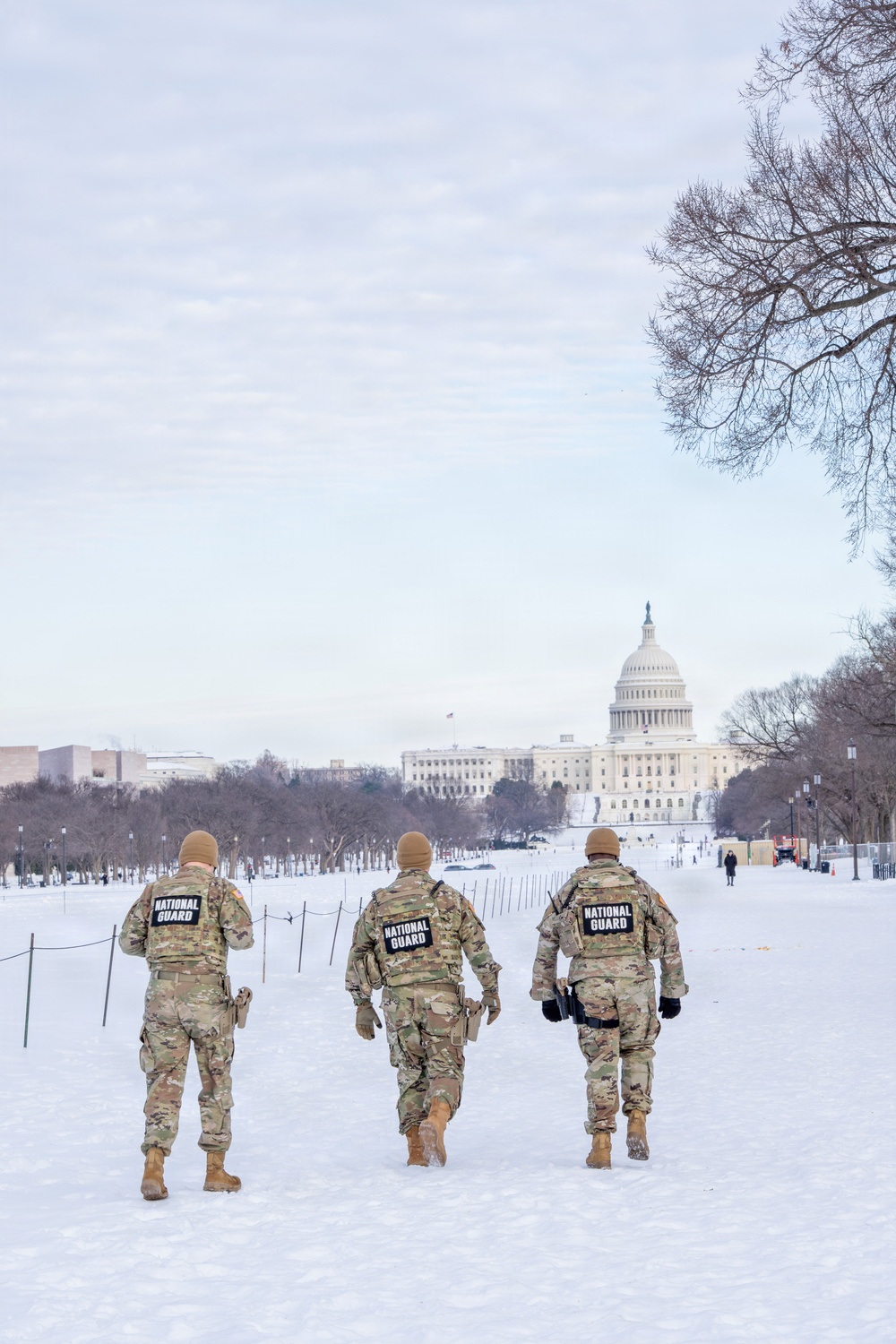 National Guard conducts winter presence patrols near National Mall