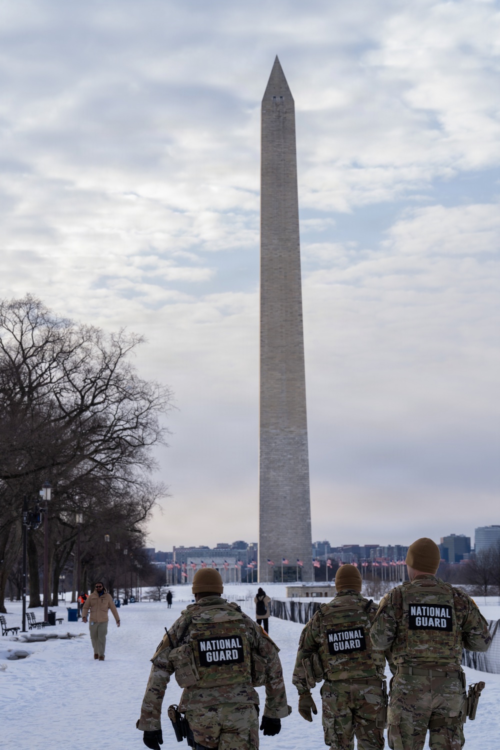 National Guard conducts winter presence patrols near National Mall