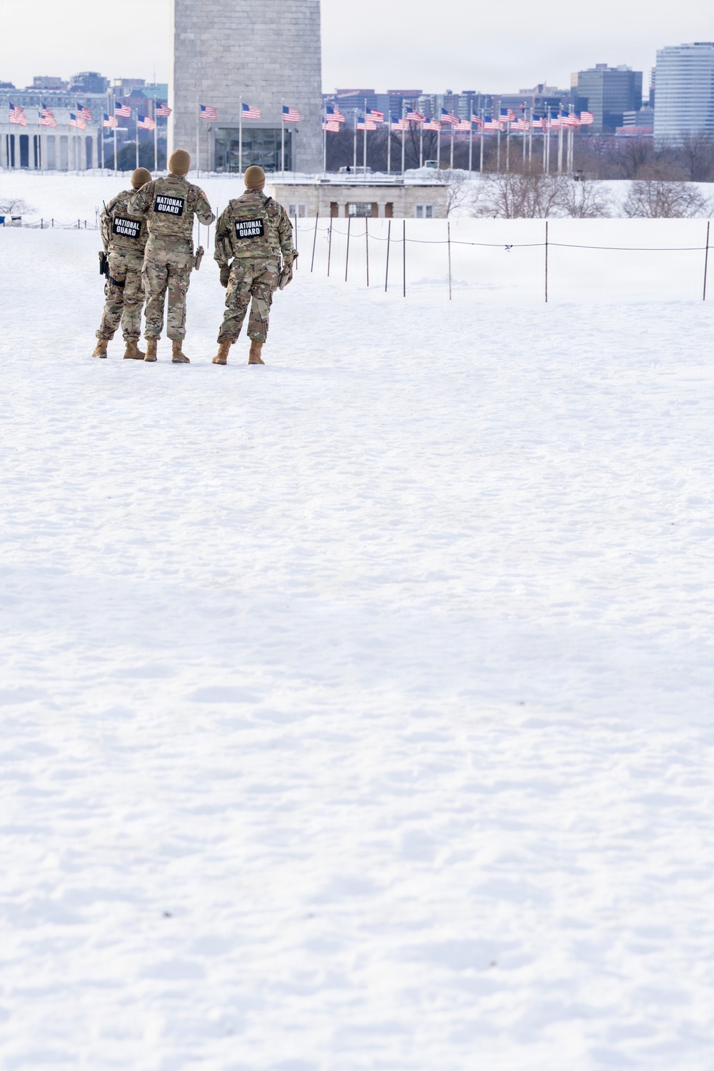National Guard conducts winter presence patrols near National Mall