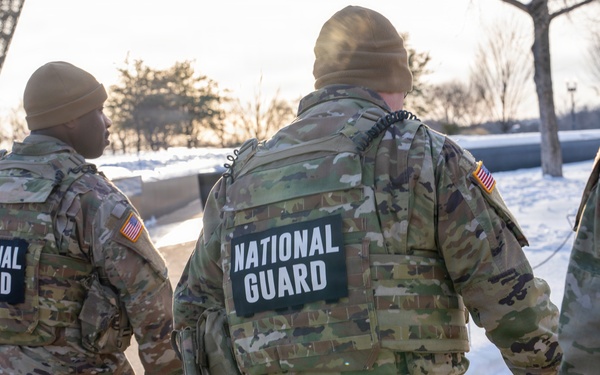 National Guard conducts winter presence patrols near National Mall