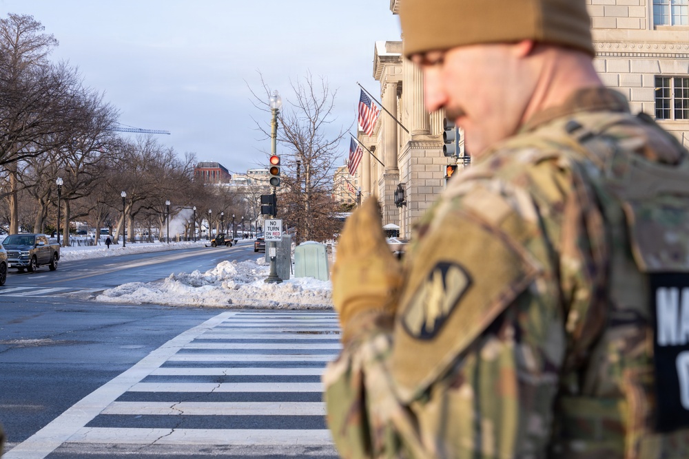 National Guard conducts winter presence patrols near National Mall