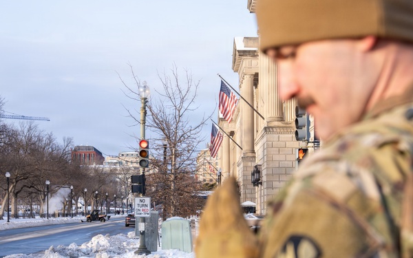 National Guard conducts winter presence patrols near National Mall
