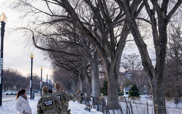 National Guard conducts winter presence patrols near National Mall