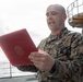 22nd MEU(SOC) | CLB 26 Awards Marine Aboard Fort Lauderdale