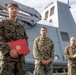22nd MEU(SOC) | CLB 26 Awards Marine Aboard Fort Lauderdale