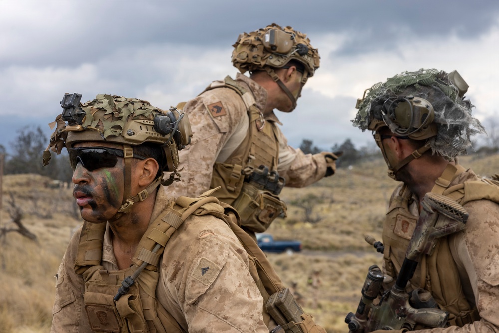 3rd LCT Marines with Hunter Killer rehearse platoon attacks at PTA