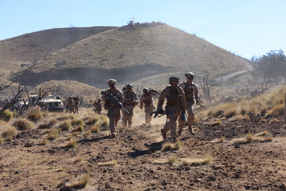 3rd LCT Marines with Hunter Killer execute live-fire platoon attacks at PTA