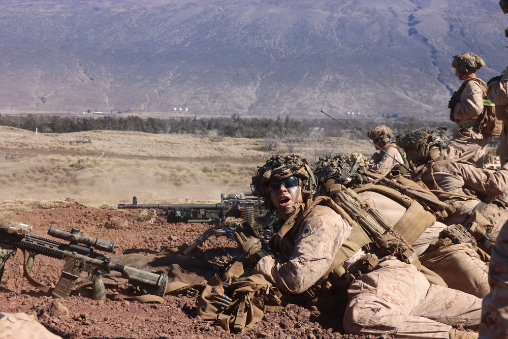 3rd LCT Marines with Hunter Killer execute live-fire platoon attacks at PTA