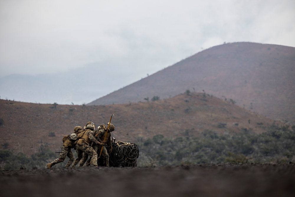 3rd LLB participates in a helicopter support team training exercise at PTA