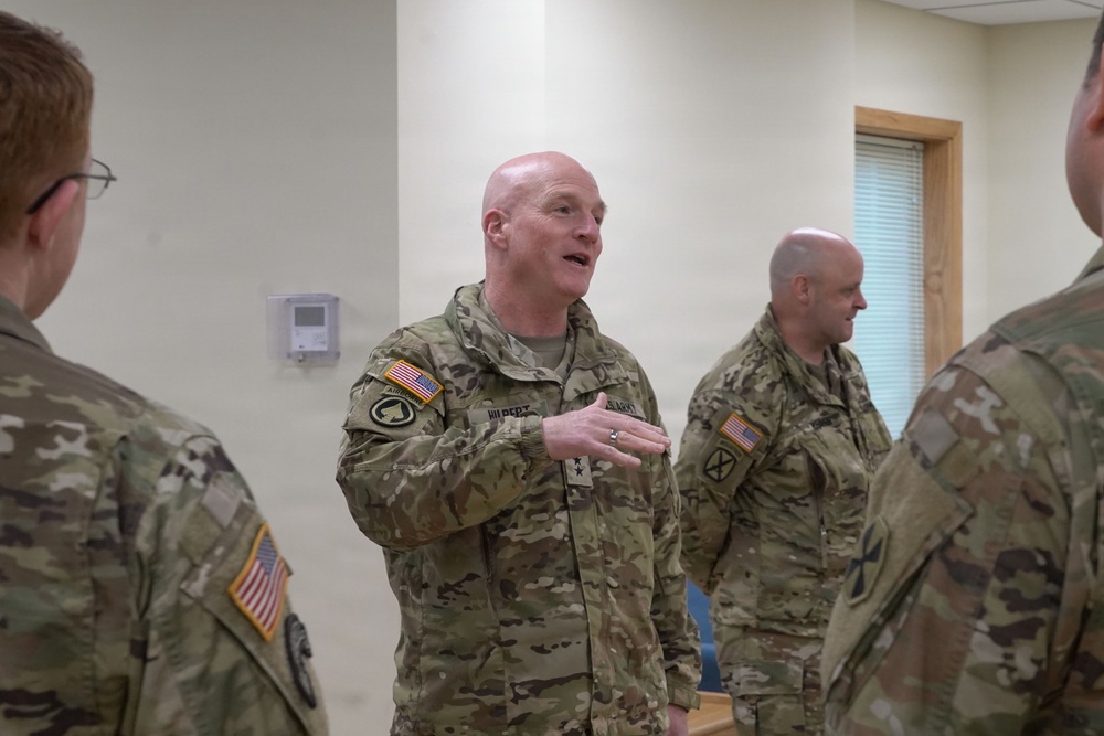 Leader engagement with garrison command team